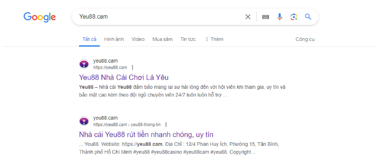 Đường link truy cập YEU88 chuẩn mới cập nhật 